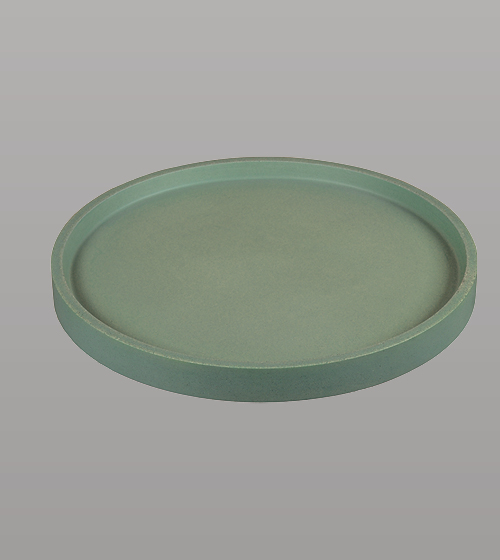 Concrete Round Plate For Shelf  – Aquant India